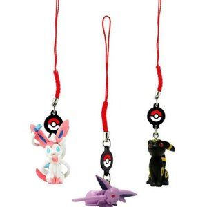 2017 Pokemon TOMY Danglers 3pack SYLVEON UMBREON ESPEON *NEW* Nintendo card psa